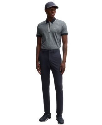 Men's Striped Trim Polo Shirt