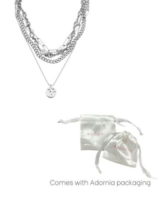 Silver Messy Layered Necklace