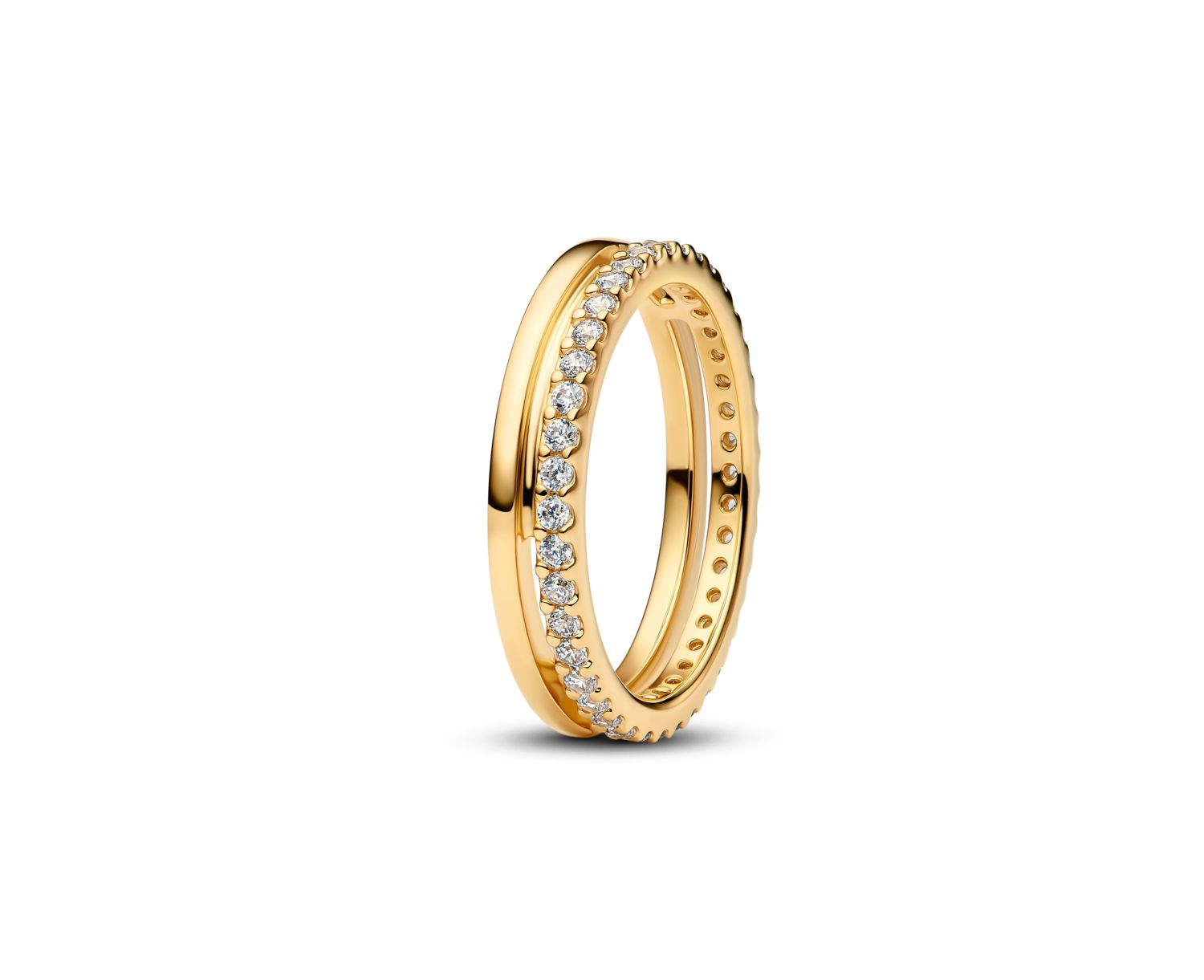 Double Band 14K Gold-Plated Ring