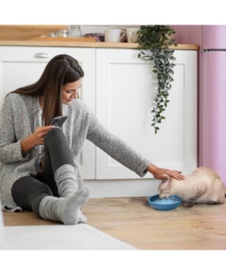 Cat Shaped Silicone Pet Bowl with Non-Slip Suction Base