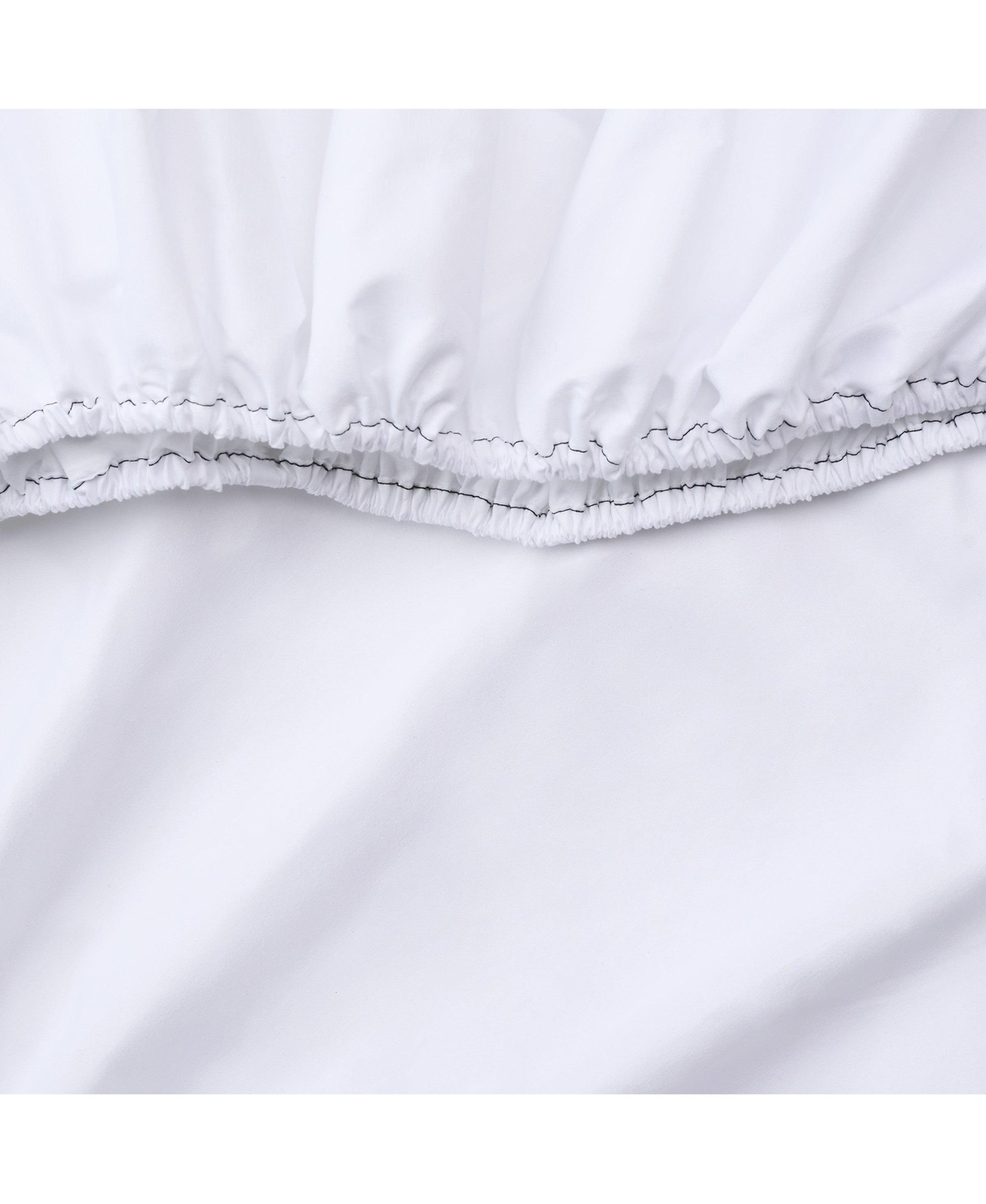 Host & Home Cotton Sateen Bed Sheets (6 Pack), Flat and Fitted Options, White, 300 Thread Count