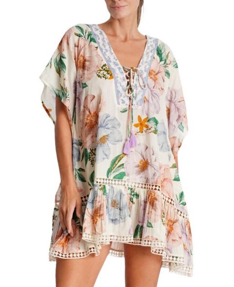Женские платья La Moda Clothing S Serena Bloom Embroidered Kaftan