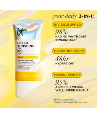 Hello Sunshine Invisible Face Sunscreen SPF 50, 1.6 oz