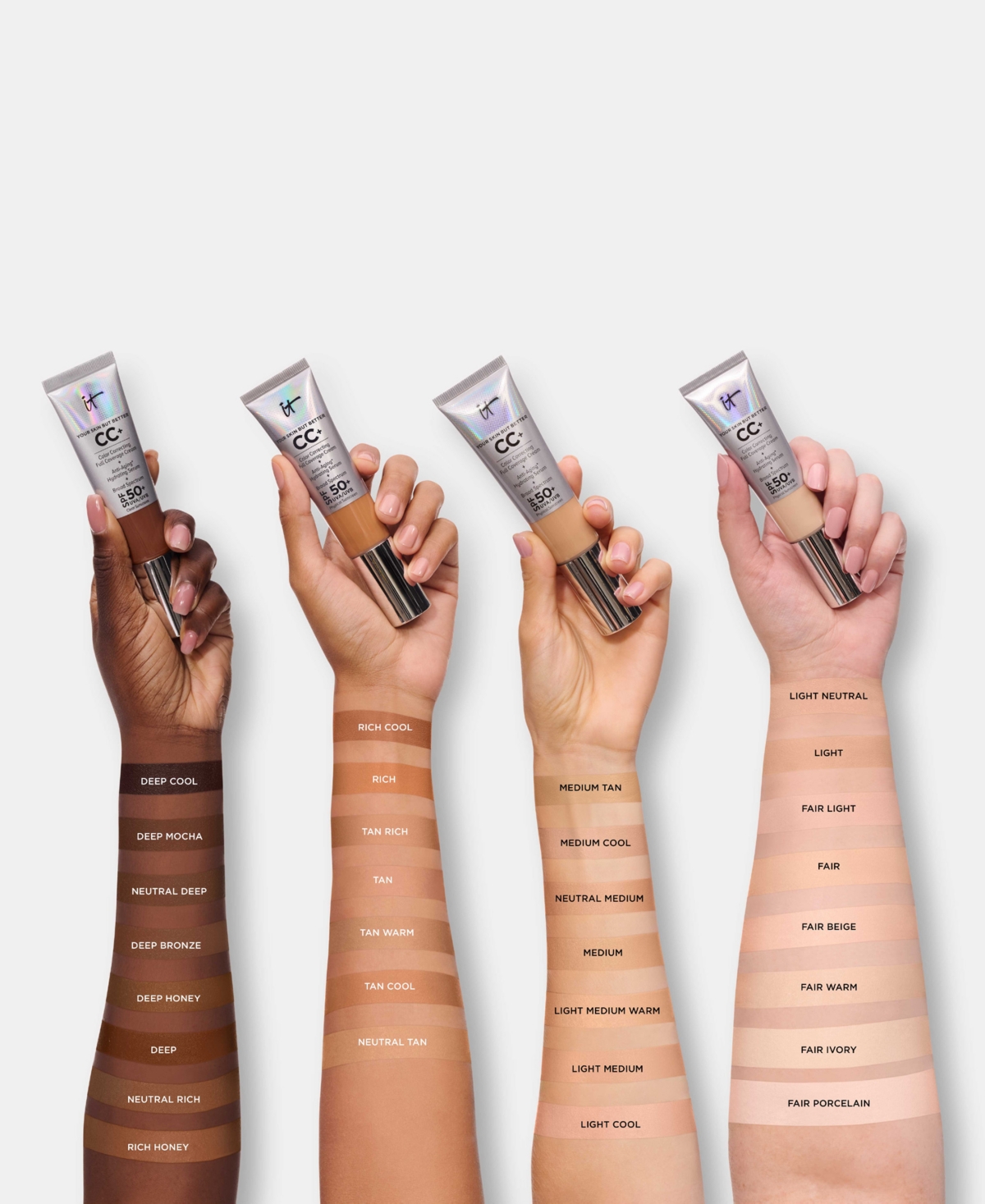 It Cosmetics Cc+ Cream With Spf 50+ Travel Size In Medium Cool