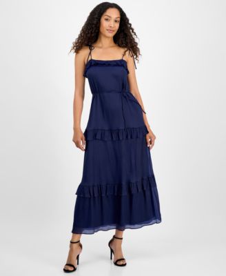 Women's Tie-Strap Maxi Dress