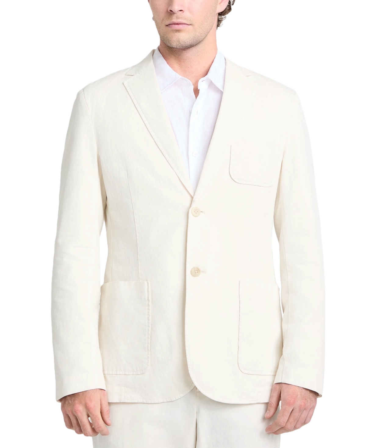 Guess Men's Tyron Slim-fit Solid Blazer In Quicksand