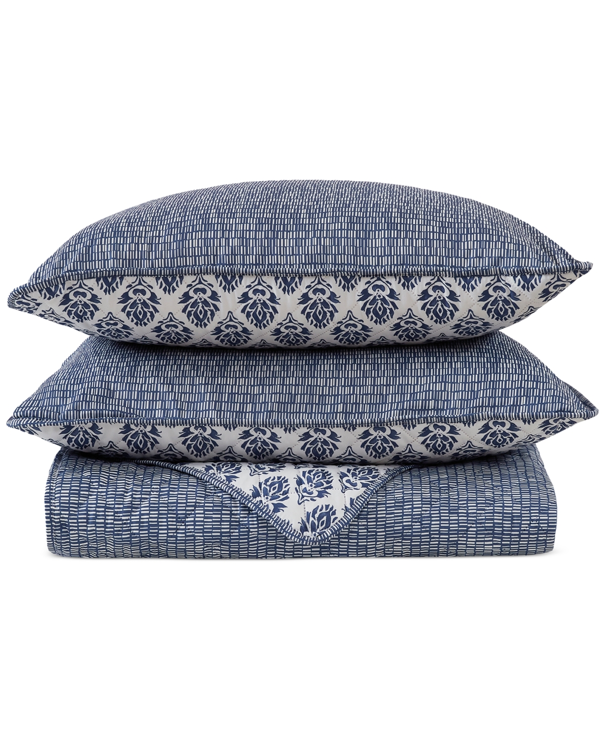Addison Park Wilhelmina Sage 3-pc. Quilt And Tote Set, Twin In Blue