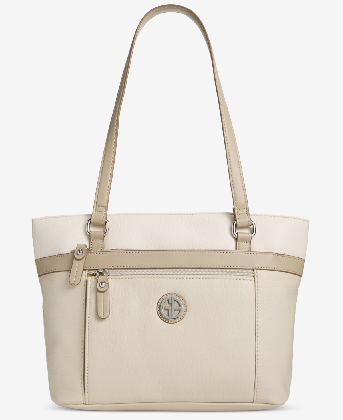 Colorblock Pebble Tote, Exclusively at Macy's - Papyrus/hu