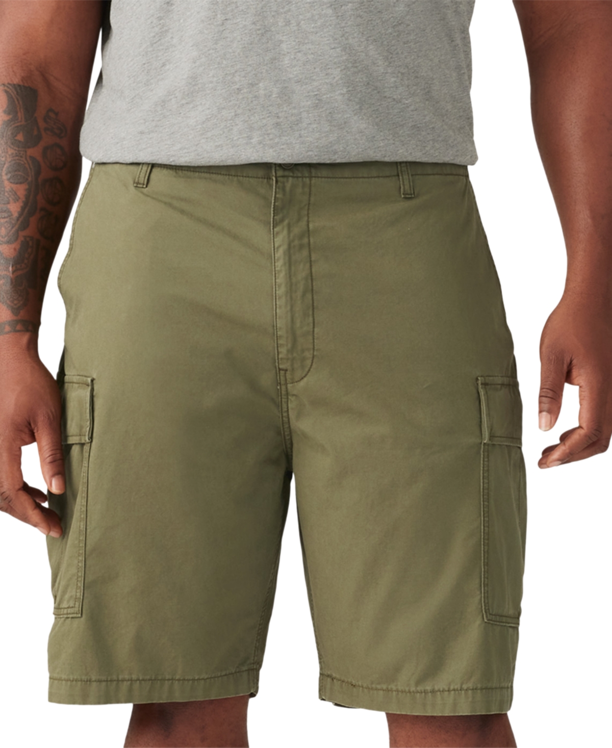 Levi's Men's Big & Tall Carrier Shorts In Green