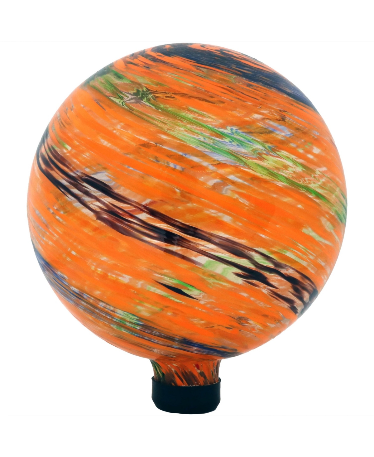 10-Inch Gazing Ball for Garden - Glass Gazing Globe for Outside - Garden Orb Yard Decor - Sunset Sky - Sunset sky