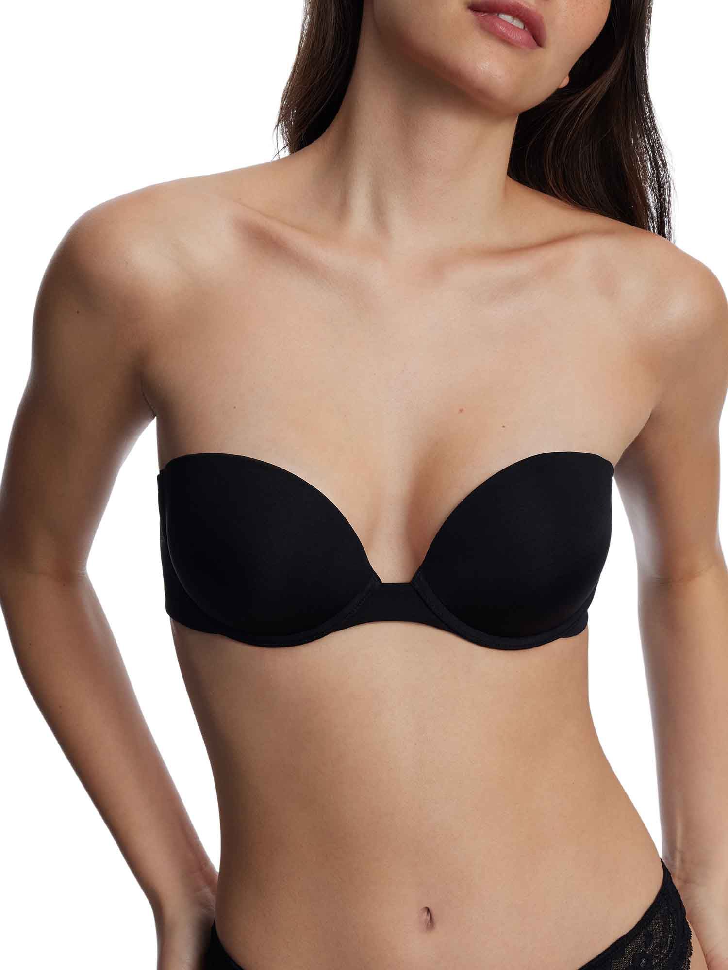 Women's Breathless Strapless Plunge Push-Up Bra