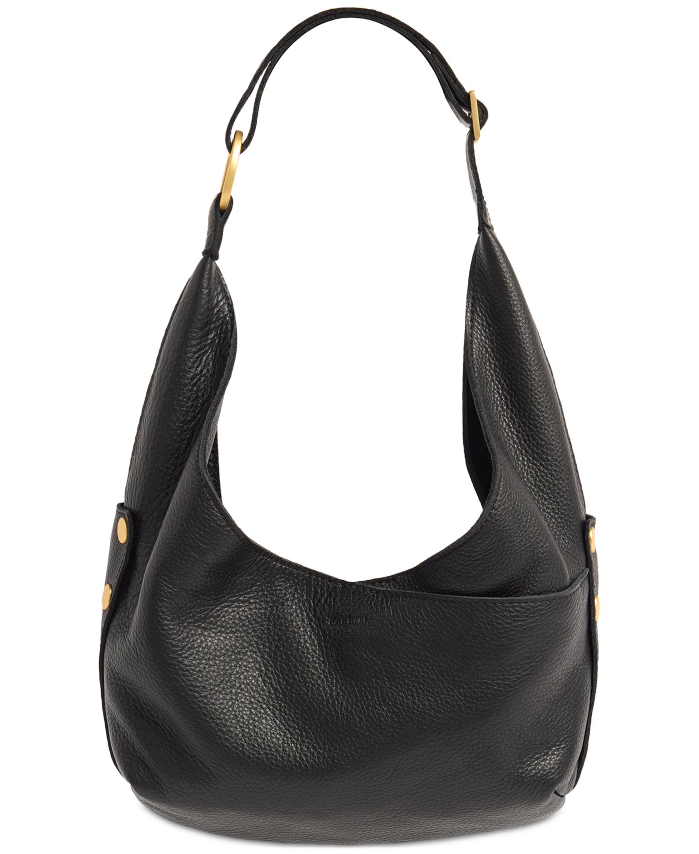 Женская сумка Hammitt Tom Zipper Small Leather Hobo Handbag, цвет: Чёрный — фото 2