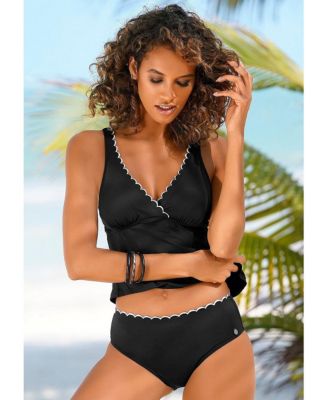 Women's Scalloped Classic Bikini Swimsuit Bottom