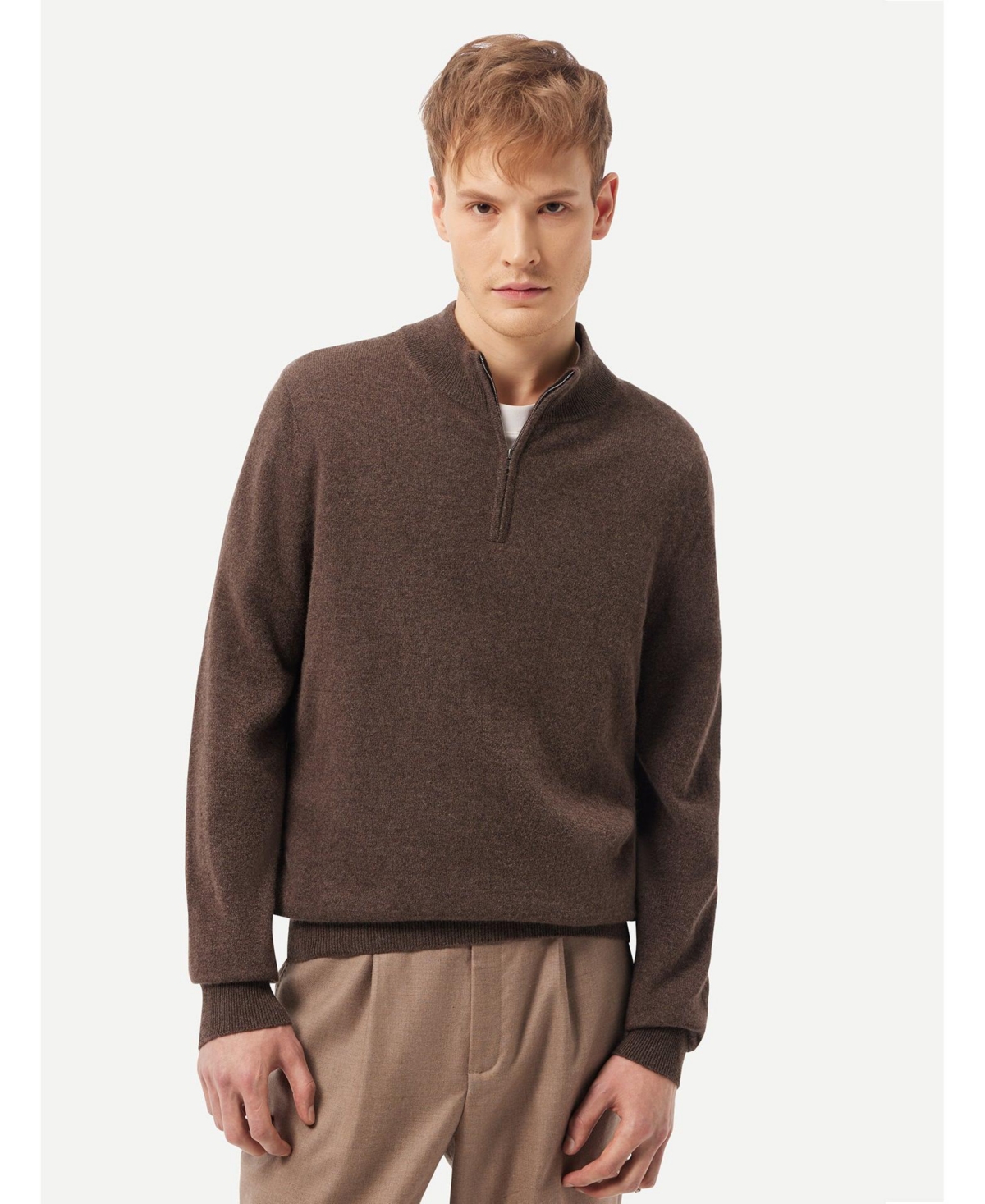 Gobi Cashmere Men's Half-Zip Sweater