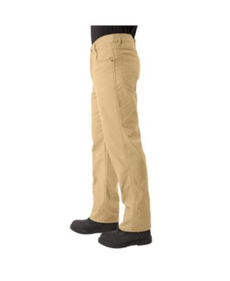 Men's Stretch Fleece-Lined Canvas 5-Pocket Pant