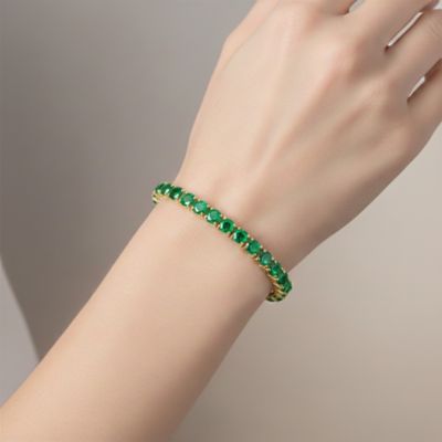 Brilliant Sterling Silver 3MM Cubic Zirconia Tennis Bracelet