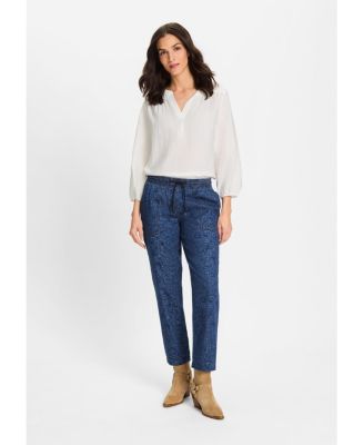 Women's Lisa Fit Paisley Denim Pant