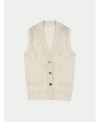 Women's Mixed Pattern Cashmere Vest