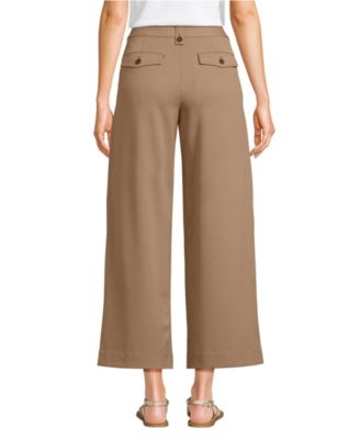 Women's Soft Polish High Rise Wide Leg Crop Pants