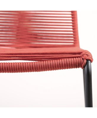 Set of Two Metal Dining Chairs – Modern Outdoor Seating for Patio & Garden