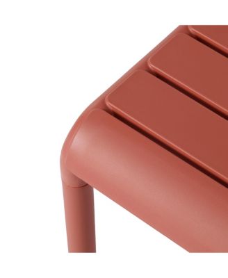 Plastic Modern Outdoor Patio Accent Side Tables Set of 2