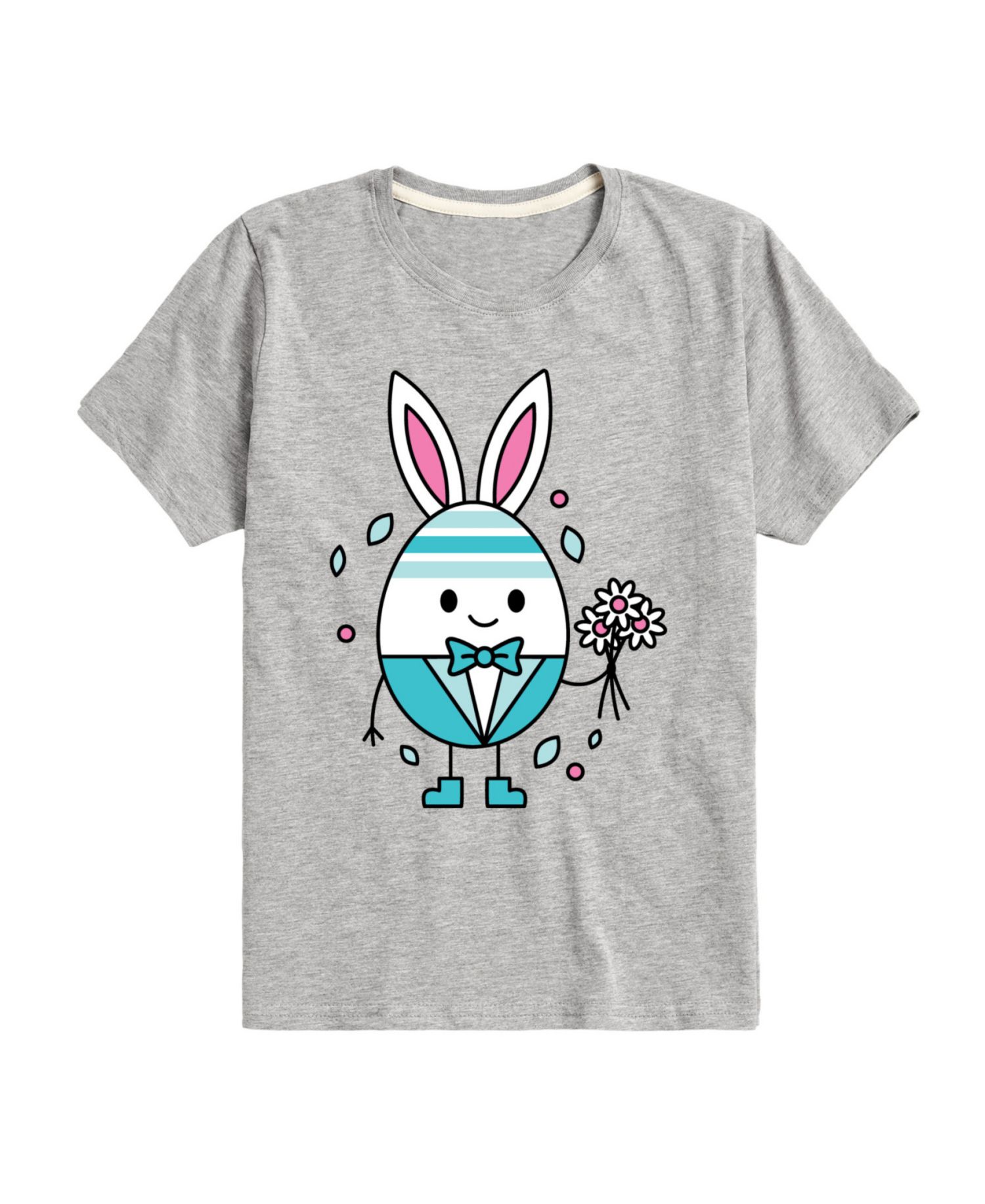 Big Boys Happy Easter Bunny Egg Graphic T-Shirt