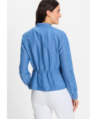 Women's Collarless Safari Jacket