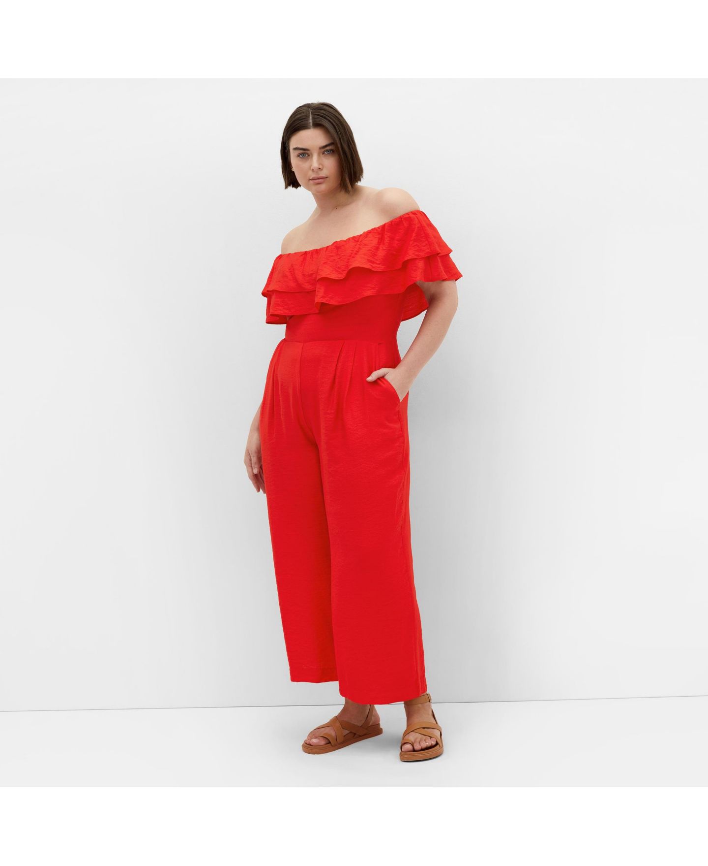 Женский комбинезон CITY CHIC Poppy Jumpsuit, цвет: Закатный — фото 2
