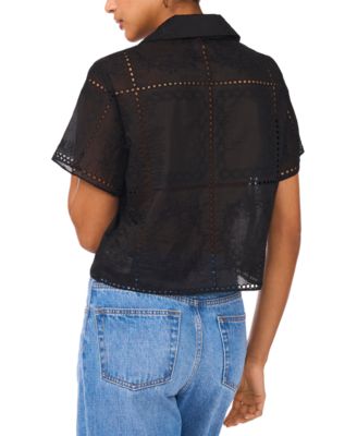 Women's Eyelet Camp Shirt