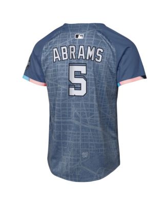 Big Boys and Girls C.J. Abrams Blue Washington Nationals 2025 City Connect Limited Player Jersey