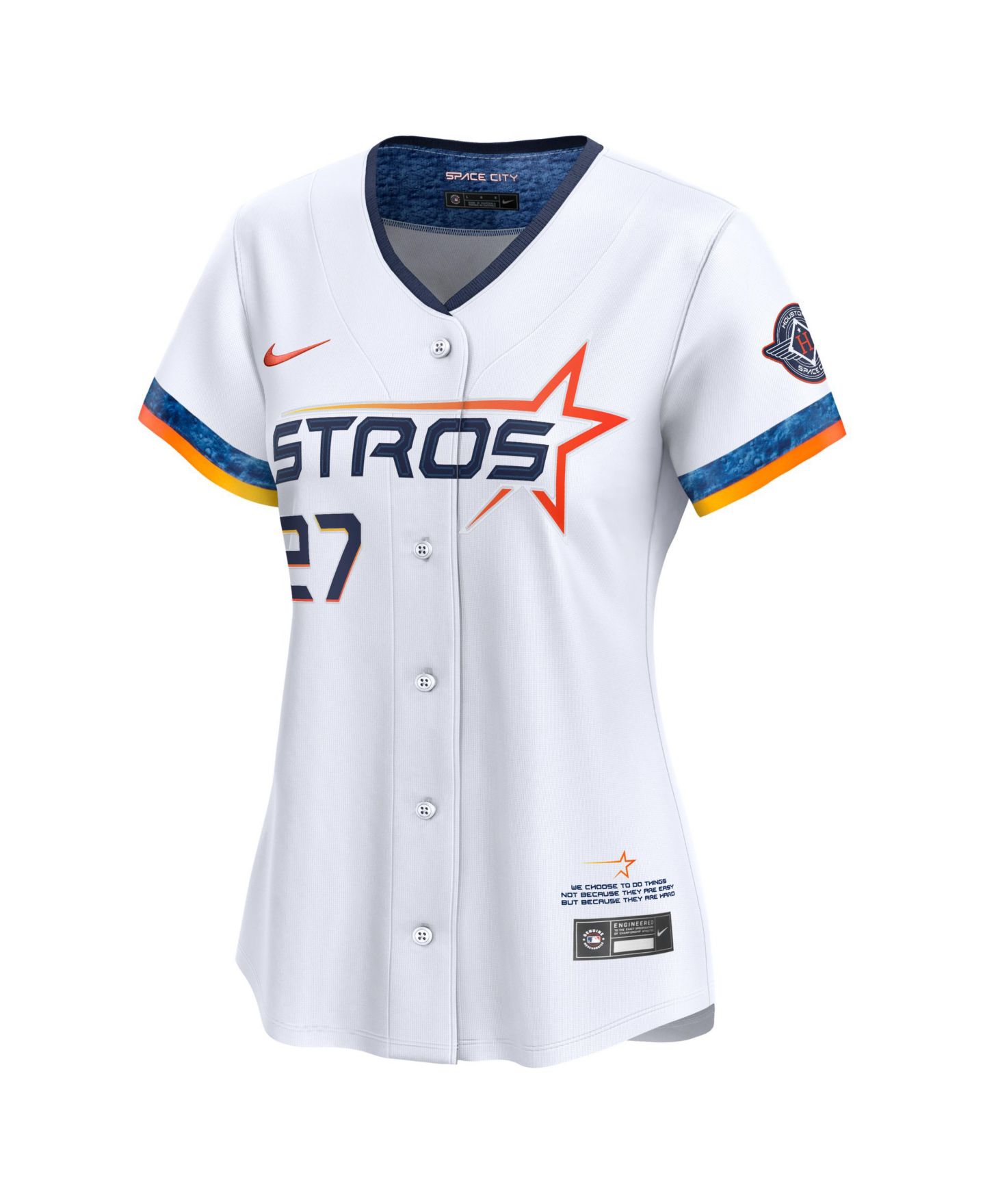 Женский топ Nike Jose Altuve White Houston Astros 2025 City Connect Limited Player Jersey — фото 2
