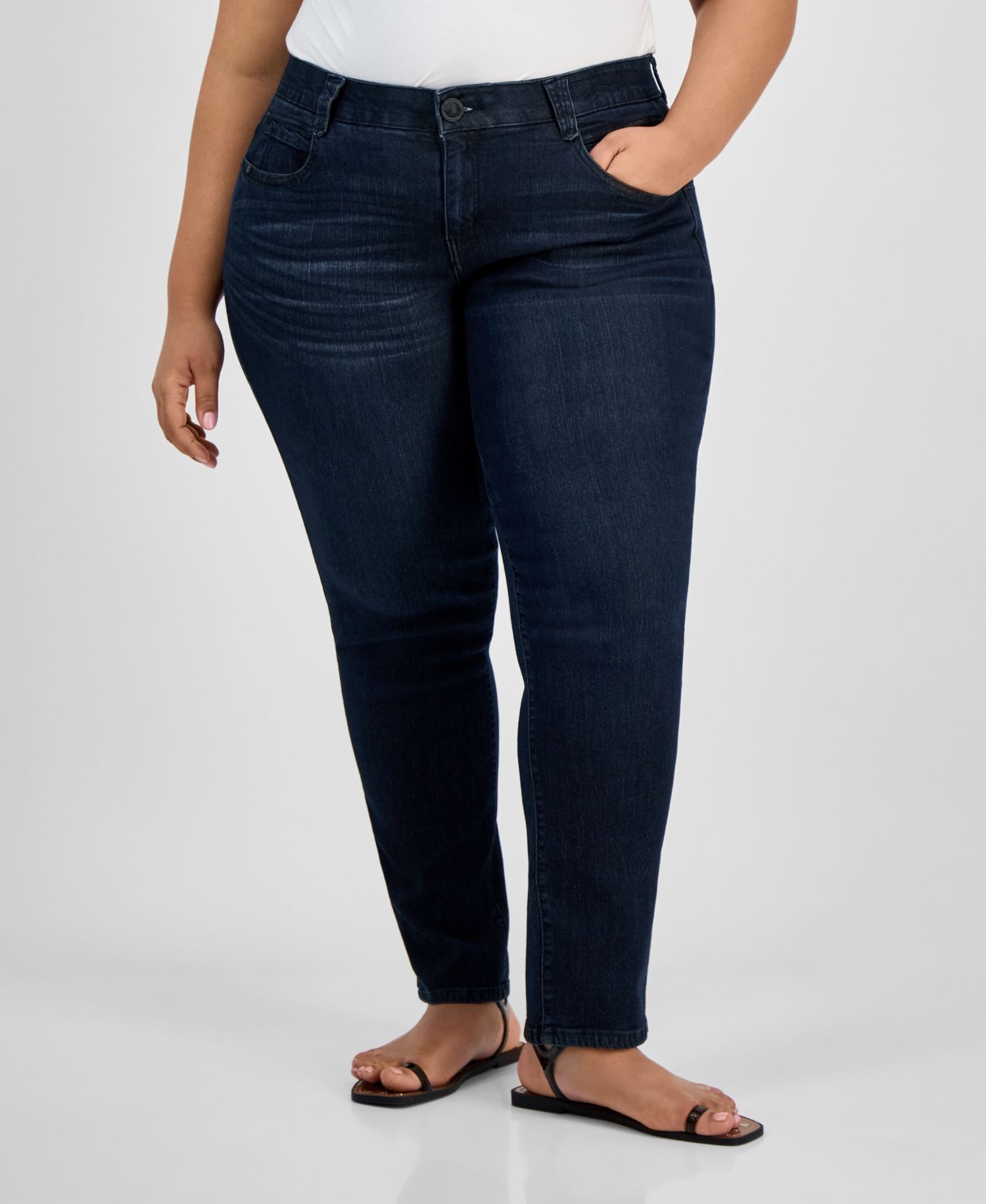 Plus "Ab" Solution Straight Leg Jean