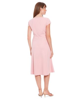 Women's Sweetheart-Neck Cap-Sleeve Dress