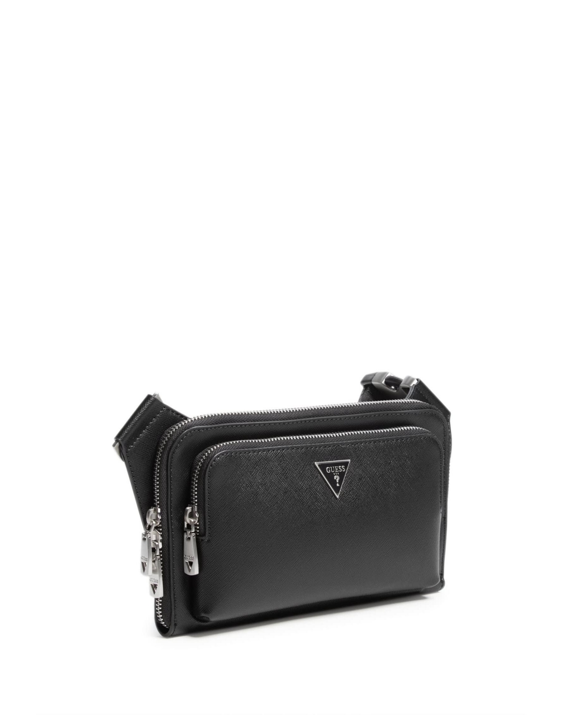 Guess Men's Milano Flat Bum Bag With Front Pocket In Blaster Wash