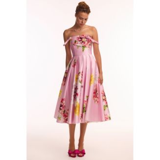 may cotton midi tea dress May Broderie Midi Tea Dress-White