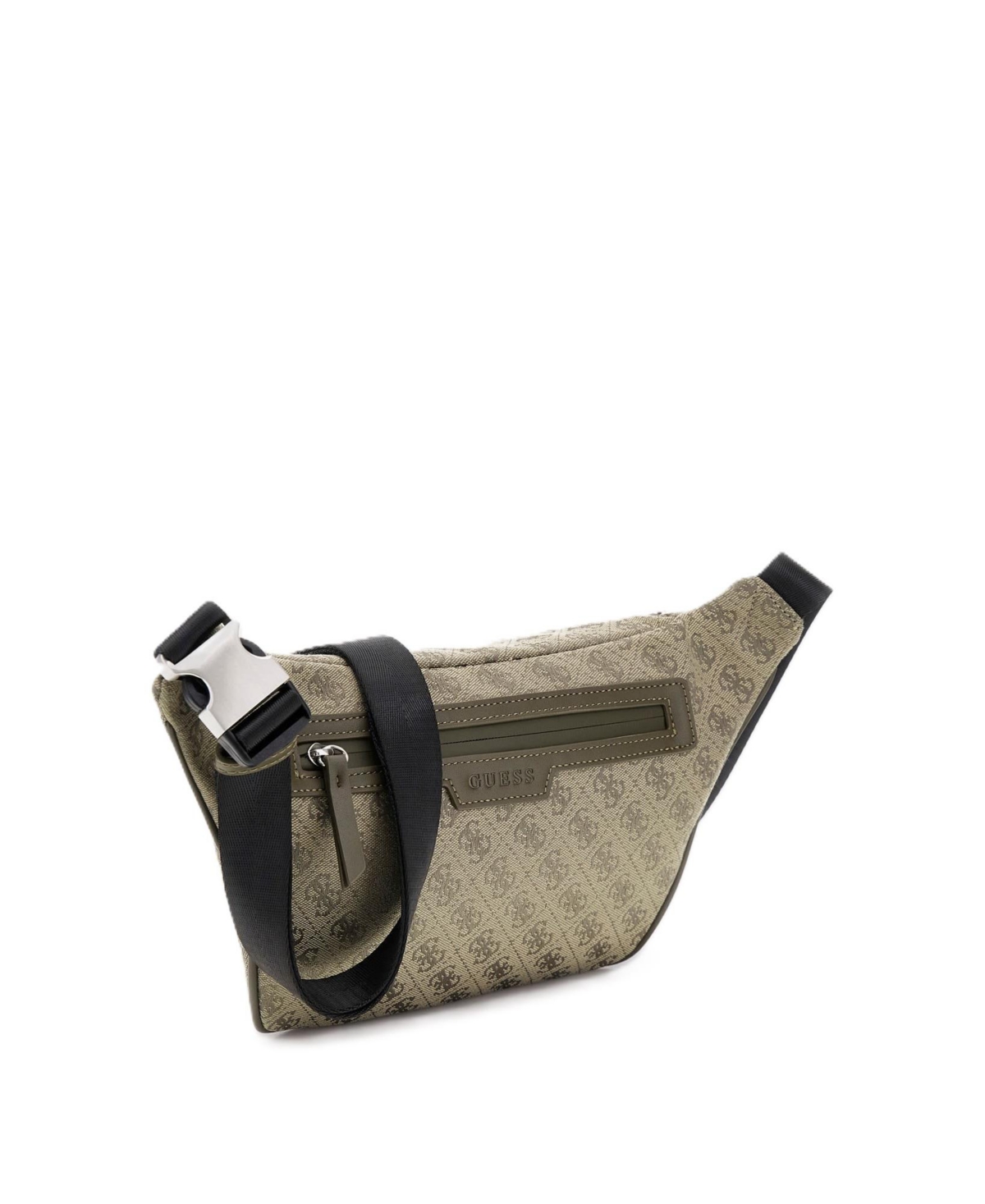 Guess Men's Milano Maxi Bum Bag With Front Pocket In Smog