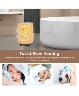 23L Large Luxury Bucket-Style Towel Warmer with Fragrant Disc Holder