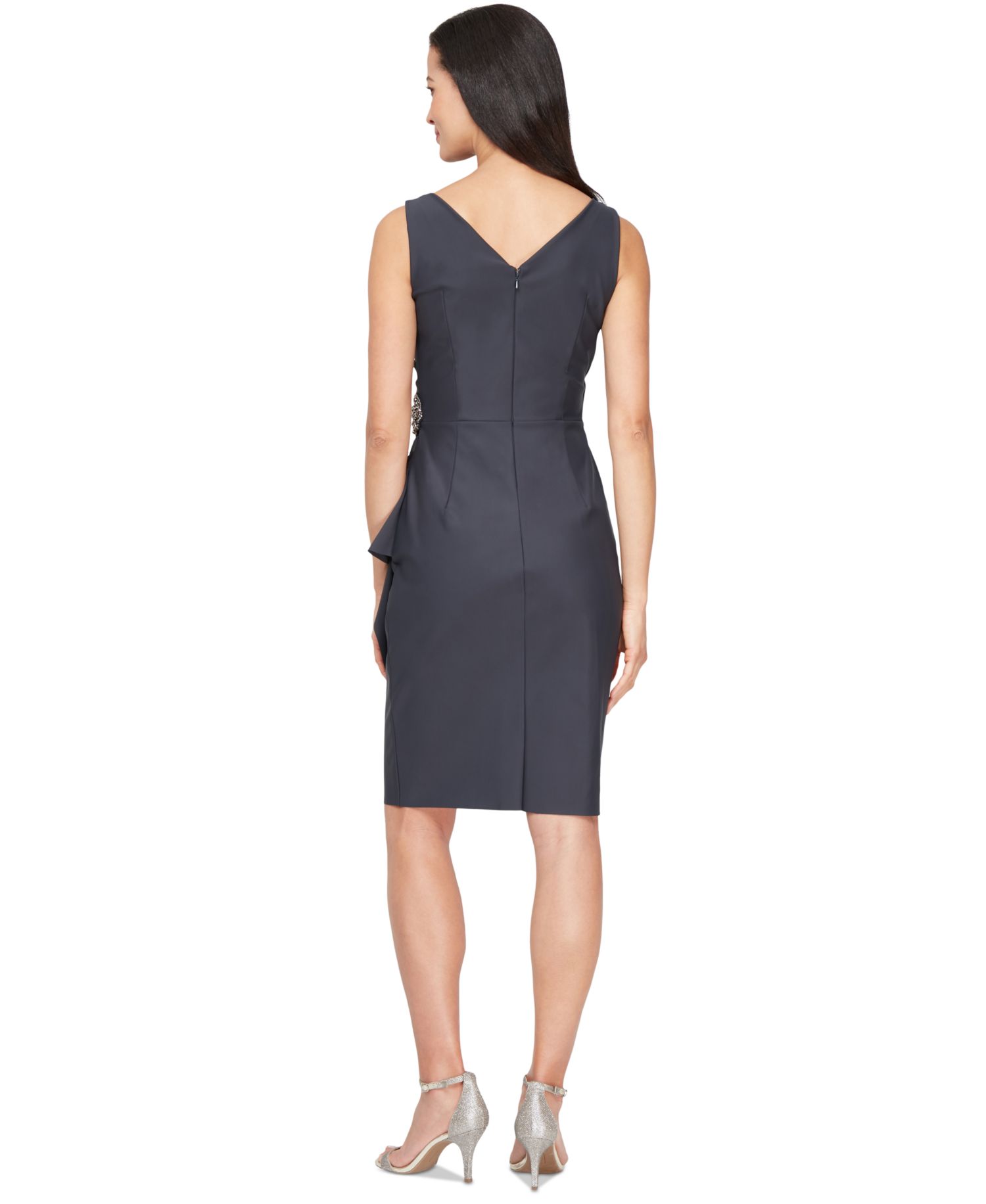 Women's Contour Embellished Ruched Dress