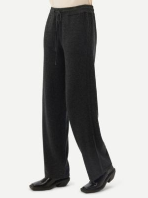 Women's Cashmere Jogger With Contrast Side Grey