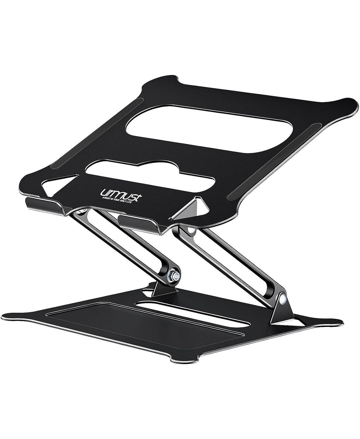 Adjustable Laptop Stand, Portable Laptop Riser, Aluminum Laptop Stand for Desk Foldable, Ergonomic Computer Notebook Stand Holder for MacBook Air Pro, Dell XPS, HP (10-15.6")
