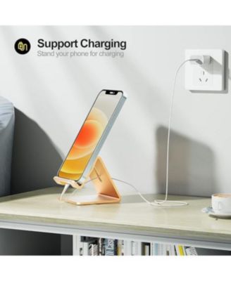 Aluminum Phone Stand for Desk | Phone Holder for iPhone 5-15 Series, Office Decor Accessory