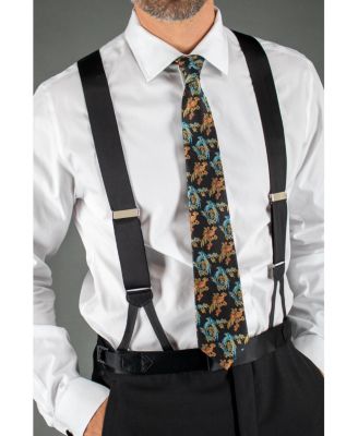 Men's Sutton Solid Color Silk Formal Suspenders | Y-Back, Adjustable Braces