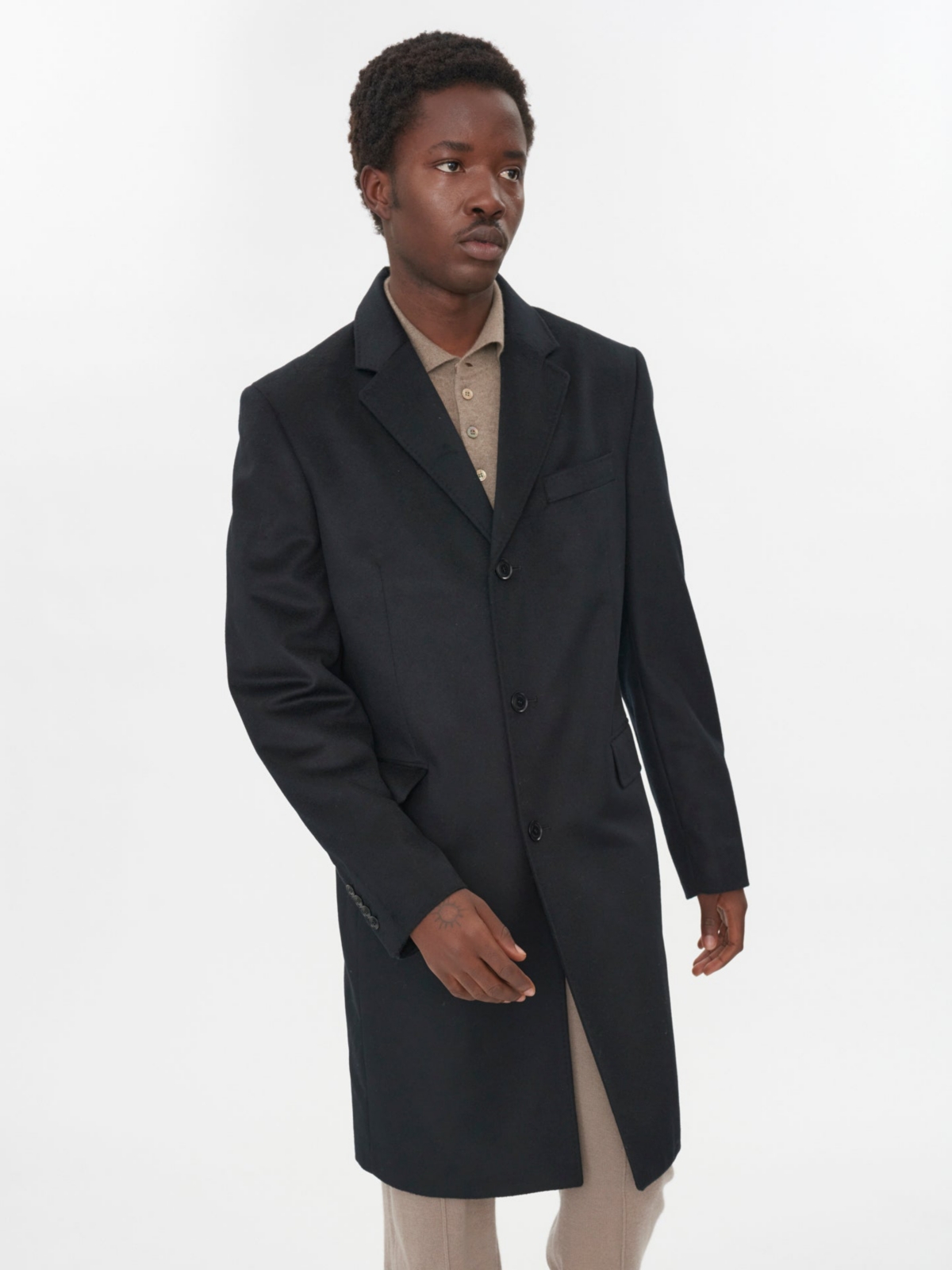 Gobi Cashmere Men's Classic Single Breasted Coat