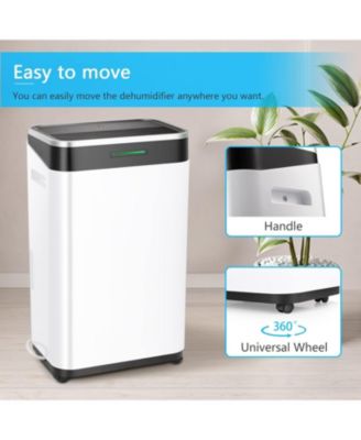 45-Pint Dehumidifier for up to 2750 sq. ft. with humidity sensor, air filter, auto defrost & smart energy-saving electronic controls