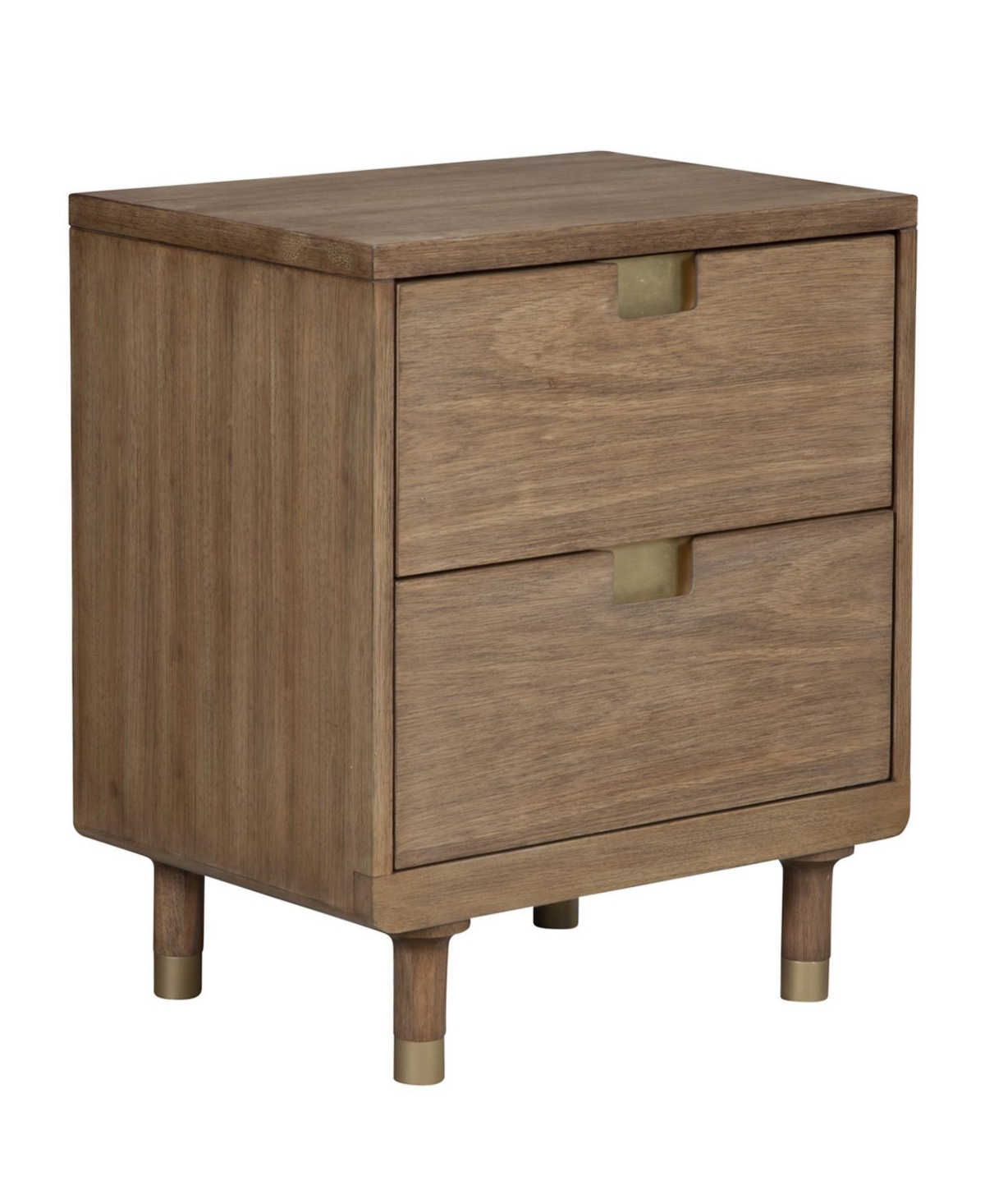 Sturdy 2-Drawer Nightstand for Bedroom or Living Room Storage