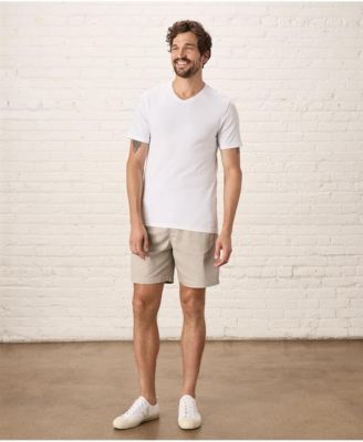 Men's Organic Cotton Luxe Stretch Jersey Slim V-Neck Tee