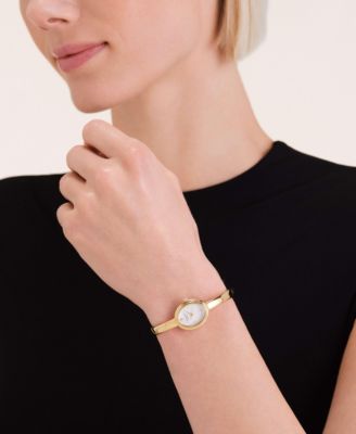 Bangle Women's Gold tone Stainless Steel Bracelet Watch 23.5mm