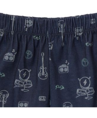 Toddler Boys 3-Piece T-Shirt, Shorts & Pants Pajama Set, Rock & Roll, 5T