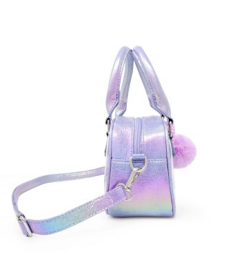 Girls Game Day Glam Clear Crossbody Handbag, Hot Pink