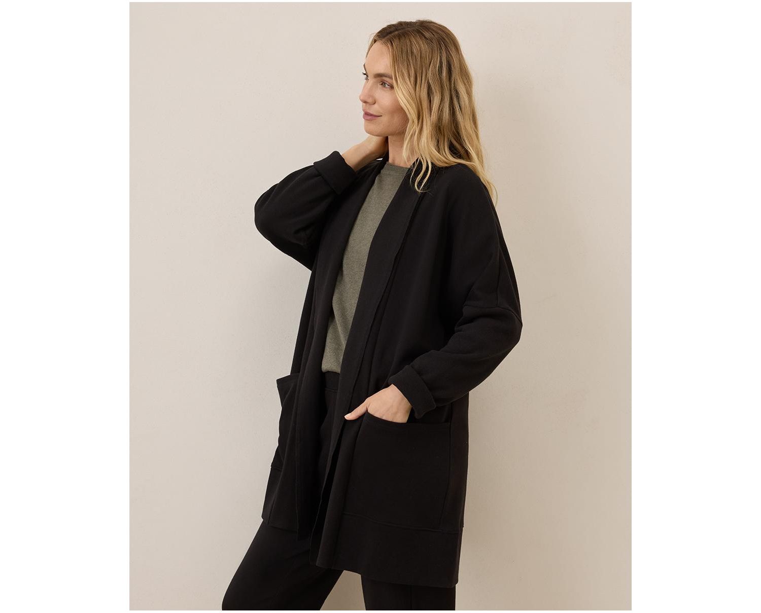 Women's Organic Cotton Airplane Wrap Cardigan -